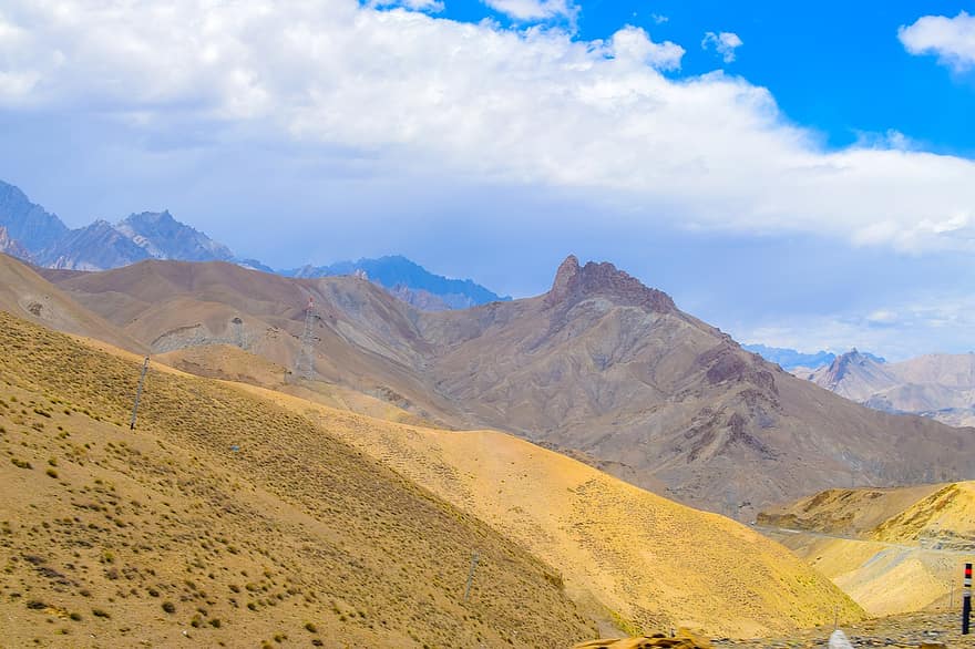 Leh Ladakh mountain landscape blue sky view